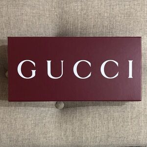 Gucci Maroon empty scarf Gift Box